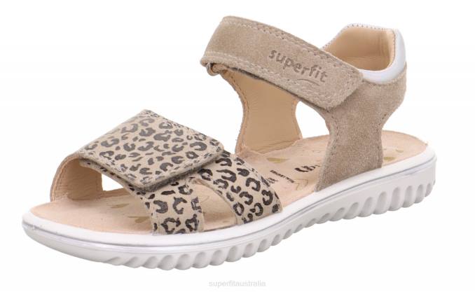 superfit_beige_toddlers_sparkle_sandal_with_velcro_fastener_z6z8642.jpg Superfit Beige Toddlers SPARKLE - Sandal with Velcro Fastener Z6Z8642 - Image 1