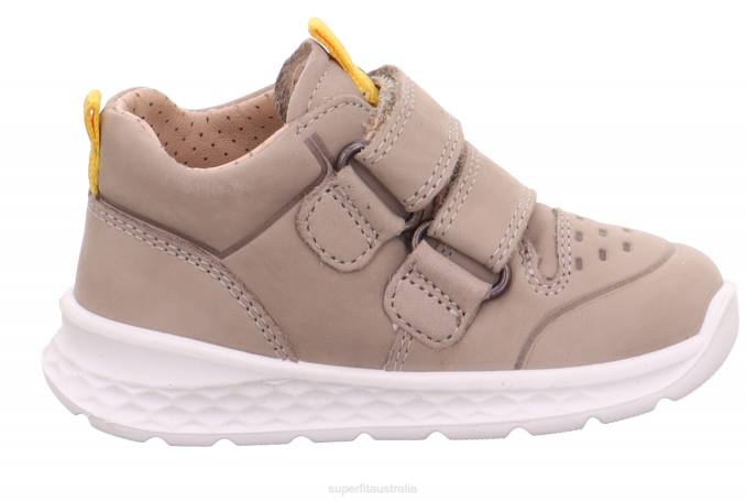 Superfit Beige/Yellow Babies BREEZE - Sneakers low with Velcro Fastener Z6Z8303 - Image 2