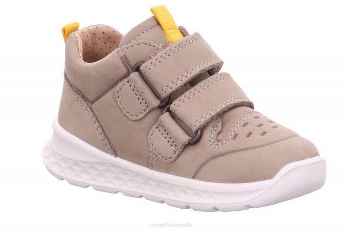 Superfit Beige/Yellow Babies BREEZE - Sneakers low with Velcro Fastener Z6Z8303 - Image 4