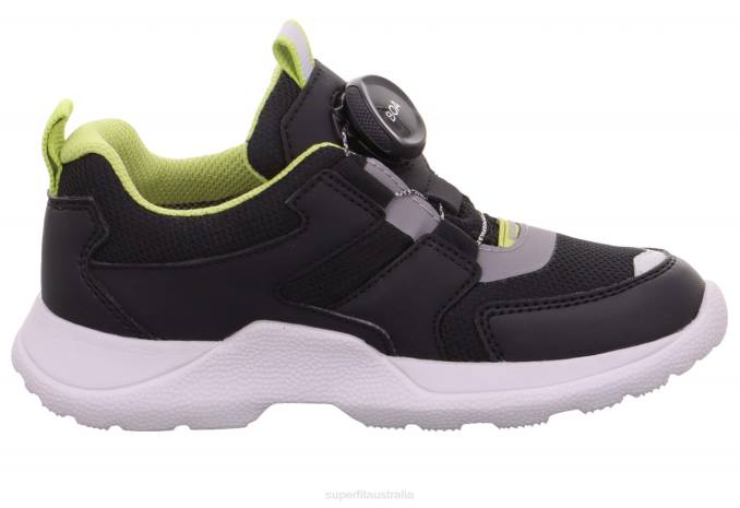 Superfit Black/Green Kids & Teens RUSH - Sneakers low with BOA Fit System Z6Z8538 - Image 2