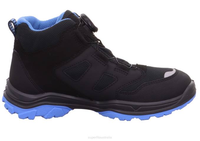 Superfit Black/Light Blue Toddlers JUPITER - Boot with BOA Fit System Z6Z8903 - Image 2