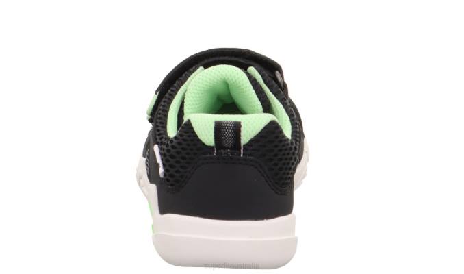 Superfit Black/Light Green Babies TRACE - Sneakers low with Velcro Fastener Z6Z8546 - Image 3