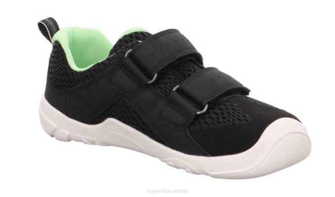 Superfit Black/Light Green Babies TRACE - Sneakers low with Velcro Fastener Z6Z8546 - Image 4