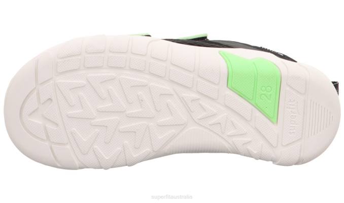 Superfit Black/Light Green Babies TRACE - Sneakers low with Velcro Fastener Z6Z8546 - Image 5