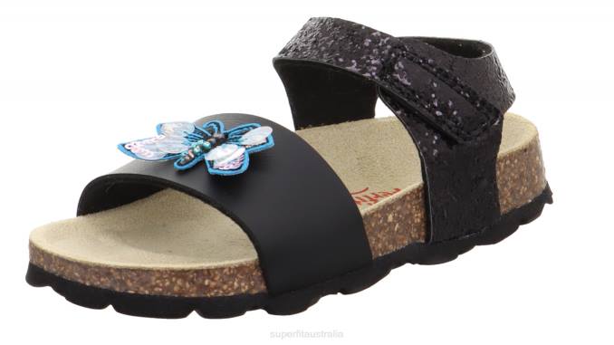 superfit_black_toddlers_fussbettpantoffel_sandal_with_velcro_fastener_z6z8551.jpg Superfit Black Toddlers FUSSBETTPANTOFFEL - Sandal with Velcro Fastener Z6Z8551 - Image 1