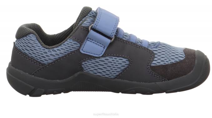 Superfit Blue/Grey Babies TRACE - Sneakers low with Velcro Fastener Z6Z8544 - Image 2