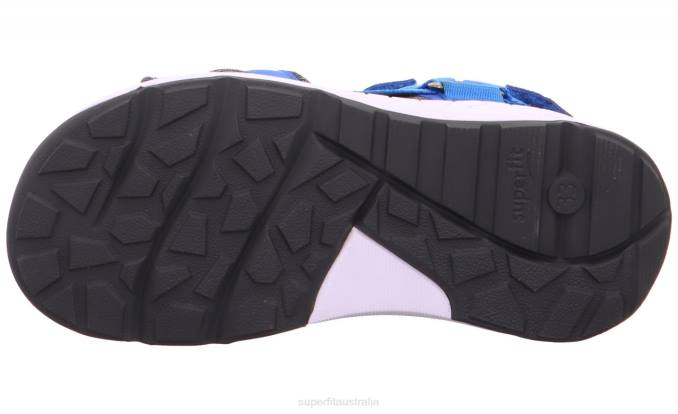 Superfit Blue/Grey Toddlers CRISS CROSS - Sandal with Velcro Fastener Z6Z8665 - Image 5