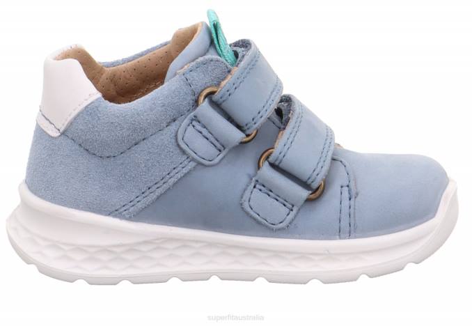 Superfit Blue/Light Blue Babies BREEZE - Sneakers low with Velcro Fastener Z6Z8276 - Image 2