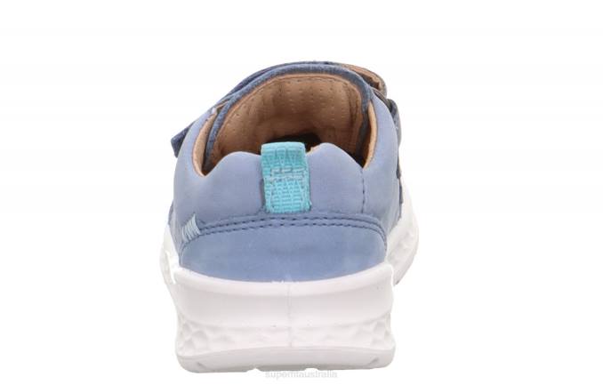 Superfit Blue/Light Blue Babies BREEZE - Sneakers low with Velcro Fastener Z6Z8287 - Image 3