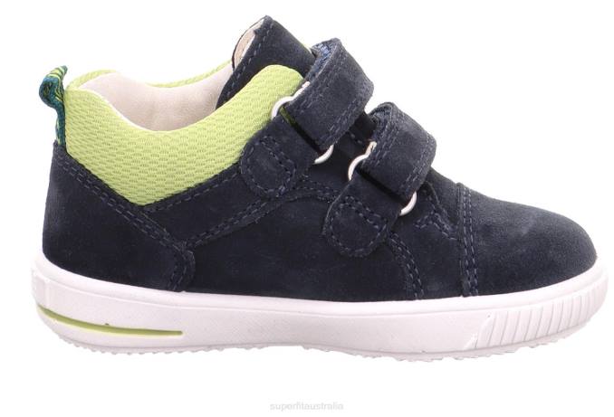 Superfit Blue/Light Green Babies MOPPY - Sneakers low with Velcro Fastener Z6Z8344 - Image 2