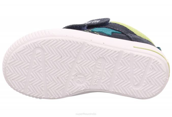 Superfit Blue/Light Green Babies MOPPY - Sneakers low with Velcro Fastener Z6Z8344 - Image 6