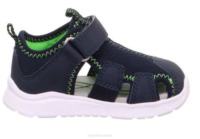 Superfit Blue/Light Green Babies WAVE - Sandal with Velcro Fastener Z6Z8228 - Image 2