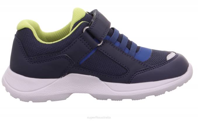 Superfit Blue/Light Green Kids & Teens RUSH - Sneakers low with Velcro Fastener Z6Z8524 - Image 2