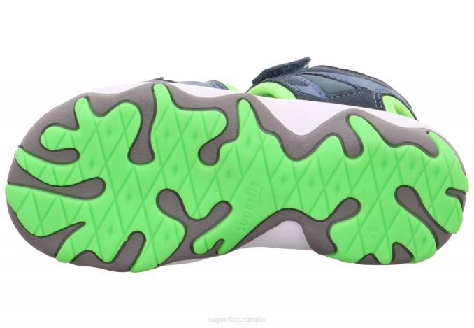 Superfit Blue/Light Green Toddlers MIKE 3.0 - Sandal with Velcro Fastener Z6Z8644 - Image 5