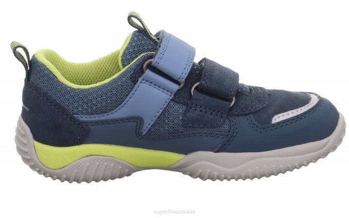 Superfit Blue/Light Green Toddlers STORM - Sneakers low with Velcro Fastener Z6Z8834 - Image 2