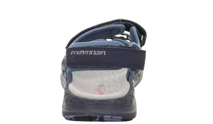 Superfit Blue/Light grey Toddlers CRISS CROSS - Sandal with Velcro Fastener Z6Z8671 - Image 3