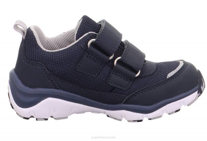 Superfit Blue/Light grey Toddlers SPORT5 - Sneakers low with Velcro Fastener Z6Z8833 - Image 2