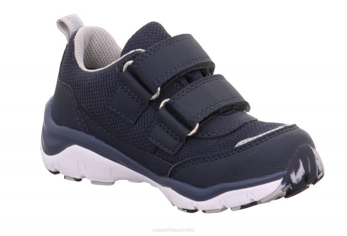 Superfit Blue/Light grey Toddlers SPORT5 - Sneakers low with Velcro Fastener Z6Z8833 - Image 4