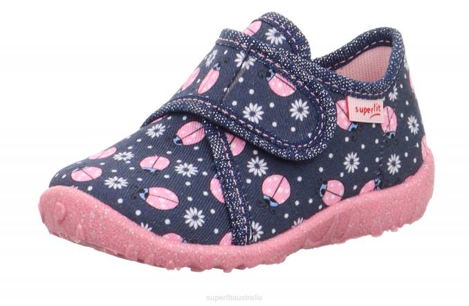 superfit_blue_multicoloured_babies_spotty_slipper_with_velcro_fastener_z6z853.jpg Superfit Blue/Multicoloured Babies SPOTTY - Slipper with Velcro Fastener Z6Z853 - Image 1