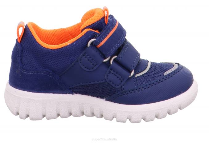 Superfit Blue/Orange Babies SPORT7 MINI - Sneakers low with Velcro Fastener Z6Z8259 - Image 2