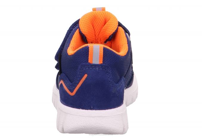 Superfit Blue/Orange Babies SPORT7 MINI - Sneakers low with Velcro Fastener Z6Z8259 - Image 3