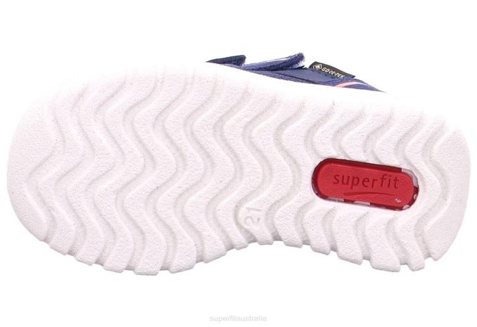 Superfit Blue/Orange Babies SPORT7 MINI - Sneakers low with Velcro Fastener Z6Z8259 - Image 5
