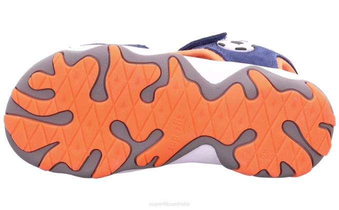 Superfit Blue/Orange Toddlers MIKE 3.0 - Sandal with Velcro Fastener Z6Z8661 - Image 5