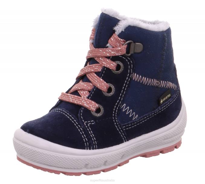 superfit_blue_pink_babies_groovy_boot_with_lacing_z6z8435.jpg Superfit Blue/Pink Babies GROOVY - Boot with Lacing Z6Z8435 - Image 1