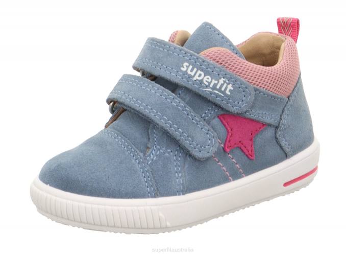 Superfit Blue/Pink Babies MOPPY - Sneakers low with Velcro Fastener Z6Z8342 - Image 1