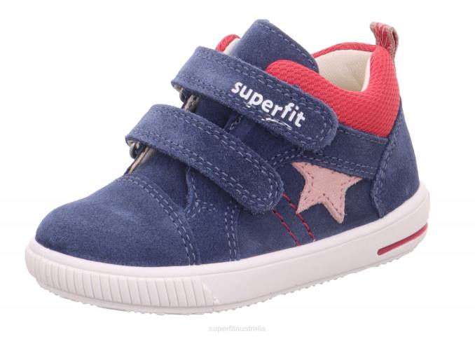 Superfit Blue/Red Babies MOPPY - Sneakers low with Velcro Fastener Z6Z8309 - Image 1