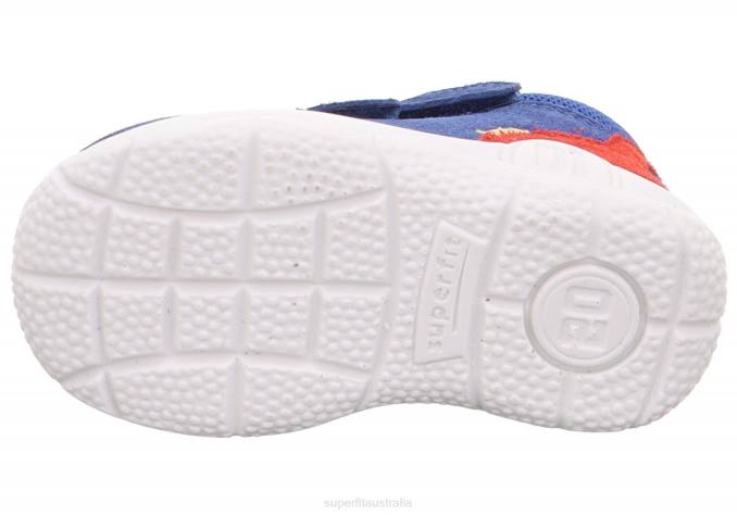 Superfit Blue/Red Babies UNIVERSE - Sneakers low with Velcro Fastener Z6Z8343 - Image 5