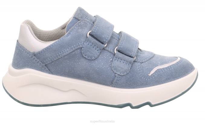 Superfit Blue/Silver Toddlers MELODY - Sneakers low with Velcro Fastener Z6Z8820 - Image 2
