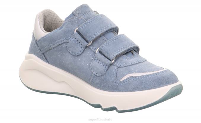 Superfit Blue/Silver Toddlers MELODY - Sneakers low with Velcro Fastener Z6Z8820 - Image 4