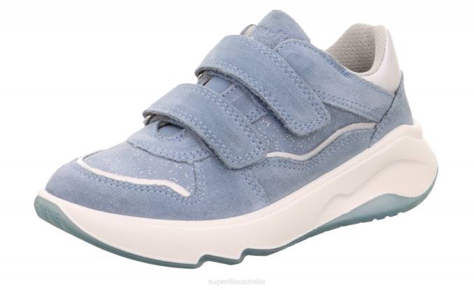 Superfit Blue/Silver Toddlers MELODY - Sneakers low with Velcro Fastener Z6Z8820 - Image 1
