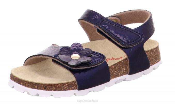superfit_blue_toddlers_fussbettpantoffel_sandal_with_velcro_fastener_z6z8634.jpg Superfit Blue Toddlers FUSSBETTPANTOFFEL - Sandal with Velcro Fastener Z6Z8634 - Image 1