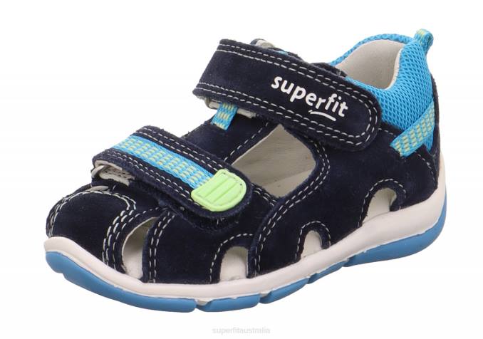 superfit_blue_turquoise_babies_freddy_sandal_with_velcro_fastener_z6z8211.jpg Superfit Blue/Turquoise Babies FREDDY - Sandal with Velcro Fastener Z6Z8211 - Image 1