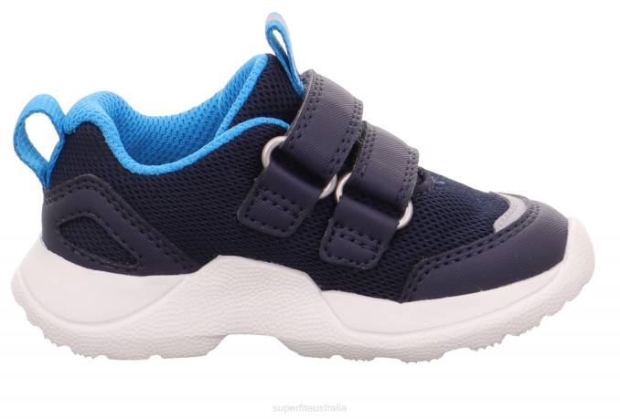 Superfit Blue/Turquoise Babies RUSH - Sneakers low with Velcro Fastener Z6Z8247 - Image 2