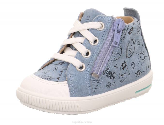 superfit_blue_white_babies_moppy_sneakers_low_with_zip_z6z8255.jpg Superfit Blue/White Babies MOPPY - Sneakers low with Zip Z6Z8255 - Image 1