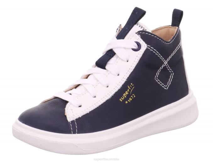 superfit_blue_white_toddlers_cosmo_sneakers_high_with_lacing_z6z8777.jpg Superfit Blue/White Toddlers COSMO - Sneakers high with Lacing Z6Z8777 - Image 1
