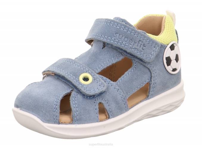 superfit_blue_yellow_babies_bumblebee_sandal_with_velcro_fastener_z6z8195.jpg Superfit Blue/Yellow Babies BUMBLEBEE - Sandal with Velcro Fastener Z6Z8195 - Image 1
