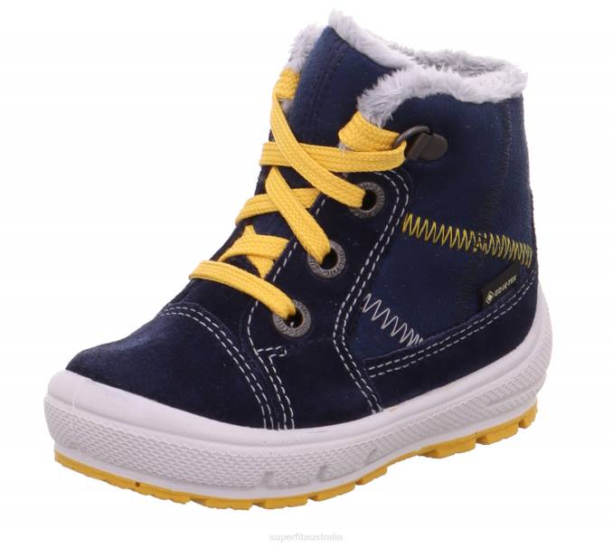 superfit_blue_yellow_babies_groovy_boot_with_lacing_z6z8486.jpg Superfit Blue/Yellow Babies GROOVY - Boot with Lacing Z6Z8486 - Image 1