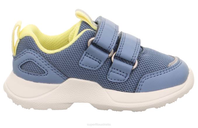 Superfit Blue/Yellow Babies RUSH - Sneakers low with Velcro Fastener Z6Z8251 - Image 2