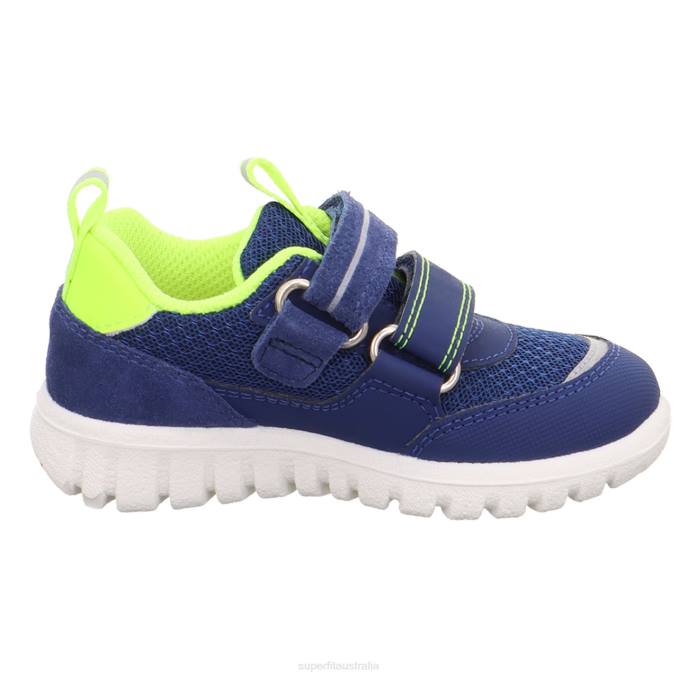 Superfit Blue/Yellow Babies SPORT7 MINI - Sneakers low with Velcro Fastener Z6Z8316 - Image 2