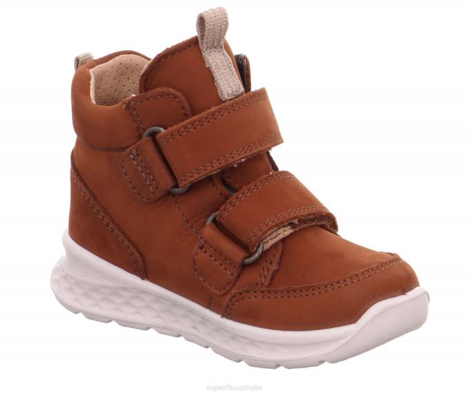 Superfit Brown/Beige Babies BREEZE - Sneakers high with Velcro Fastener Z6Z8405 - Image 4