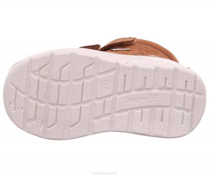 Superfit Brown/Beige Babies BREEZE - Sneakers high with Velcro Fastener Z6Z8405 - Image 5