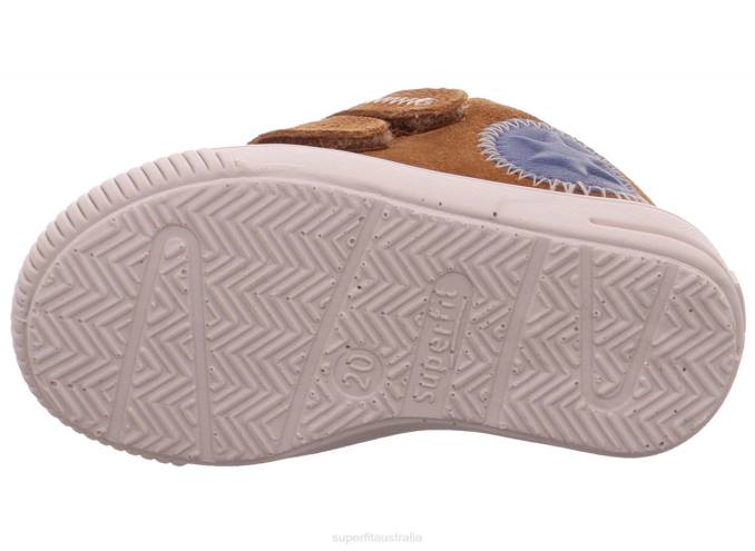 Superfit Brown/Blue Babies MOPPY - Sneakers low with Velcro Fastener Z6Z8376 - Image 5