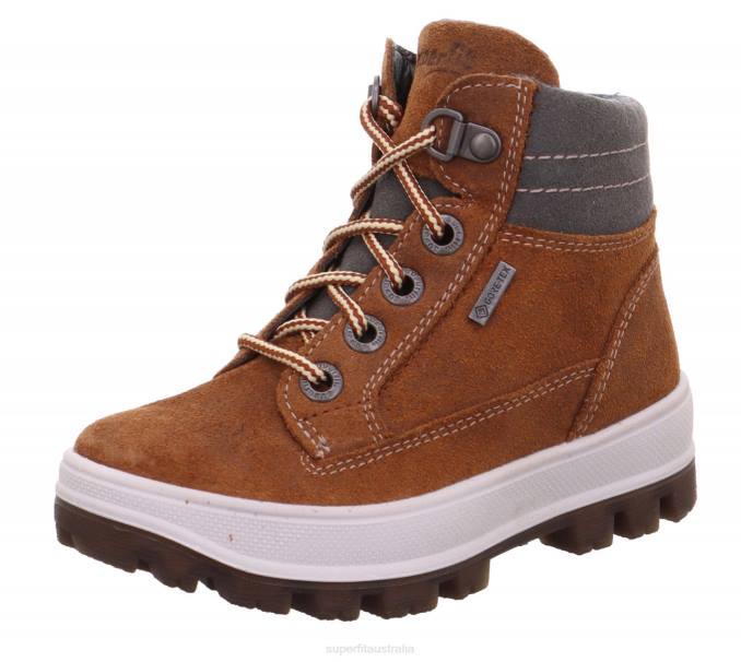 superfit_brown_grey_toddlers_tedd_boot_with_zip_z6z8756.jpg Superfit Brown/Grey Toddlers TEDD - Boot with Zip Z6Z8756 - Image 1