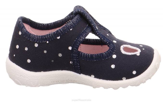 Superfit Dark Blue/Silver Babies SPOTTY - Slipper with Velcro Fastener Z6Z893 - Image 2