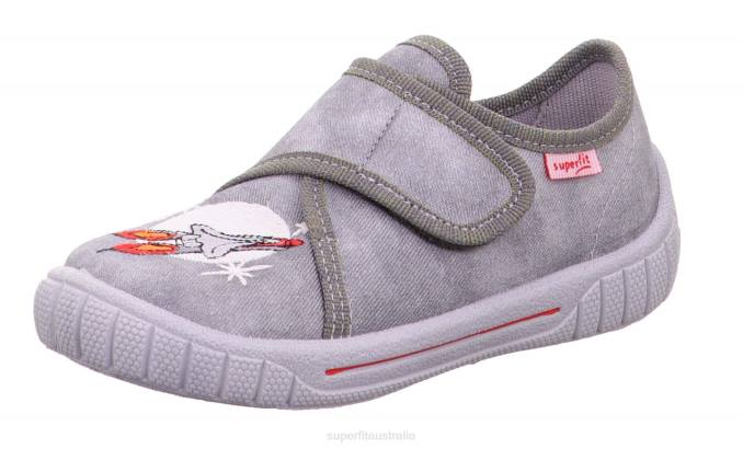 superfit_grey_babies_bill_slipper_with_velcro_fastener_z6z8138.jpg Superfit Grey Babies BILL - Slipper with Velcro Fastener Z6Z8138 - Image 1