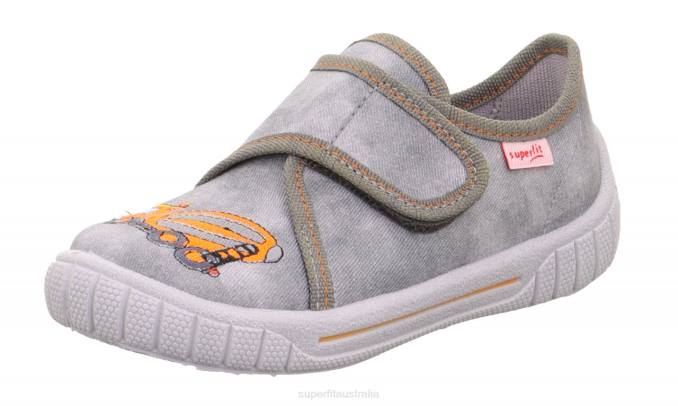 superfit_grey_babies_bill_slipper_with_velcro_fastener_z6z839.jpg Superfit Grey Babies BILL - Slipper with Velcro Fastener Z6Z839 - Image 1